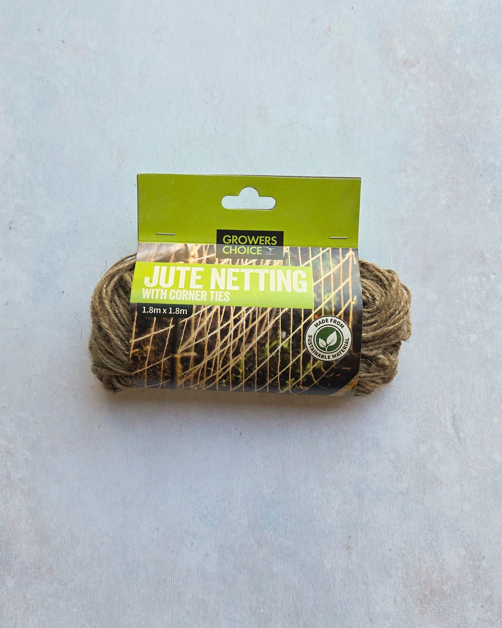 Sweet Pea Sustainable Jute Netting 1.8m x 1.8m